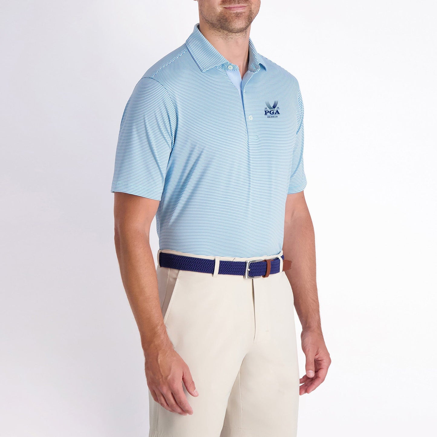 2024 PGA CHAMPIONSHIP RICH STRIPE POLO - Fairway & Greene