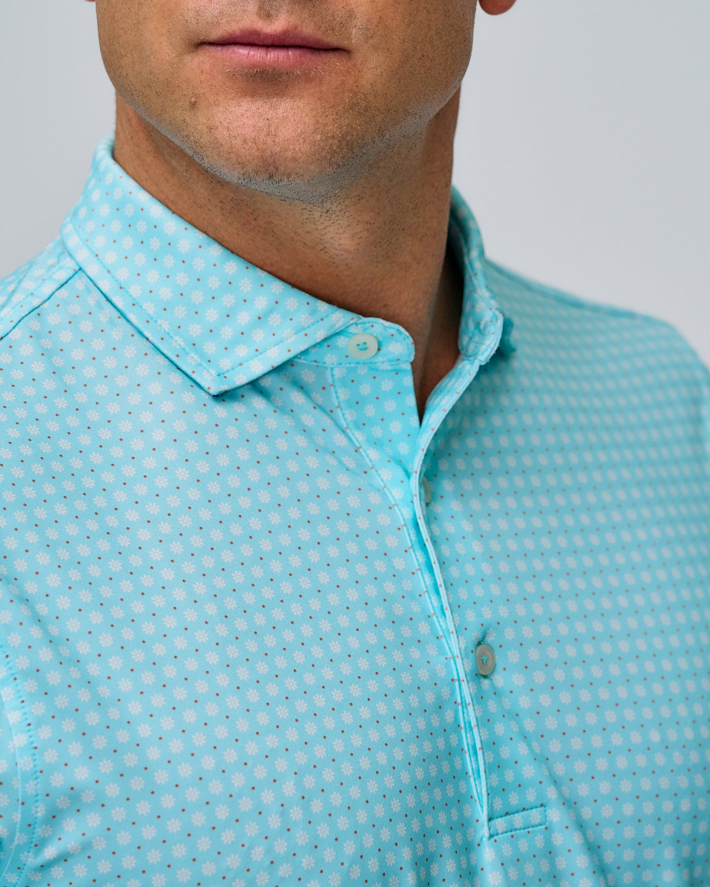 SEASIDE DAISY PRINT POLO