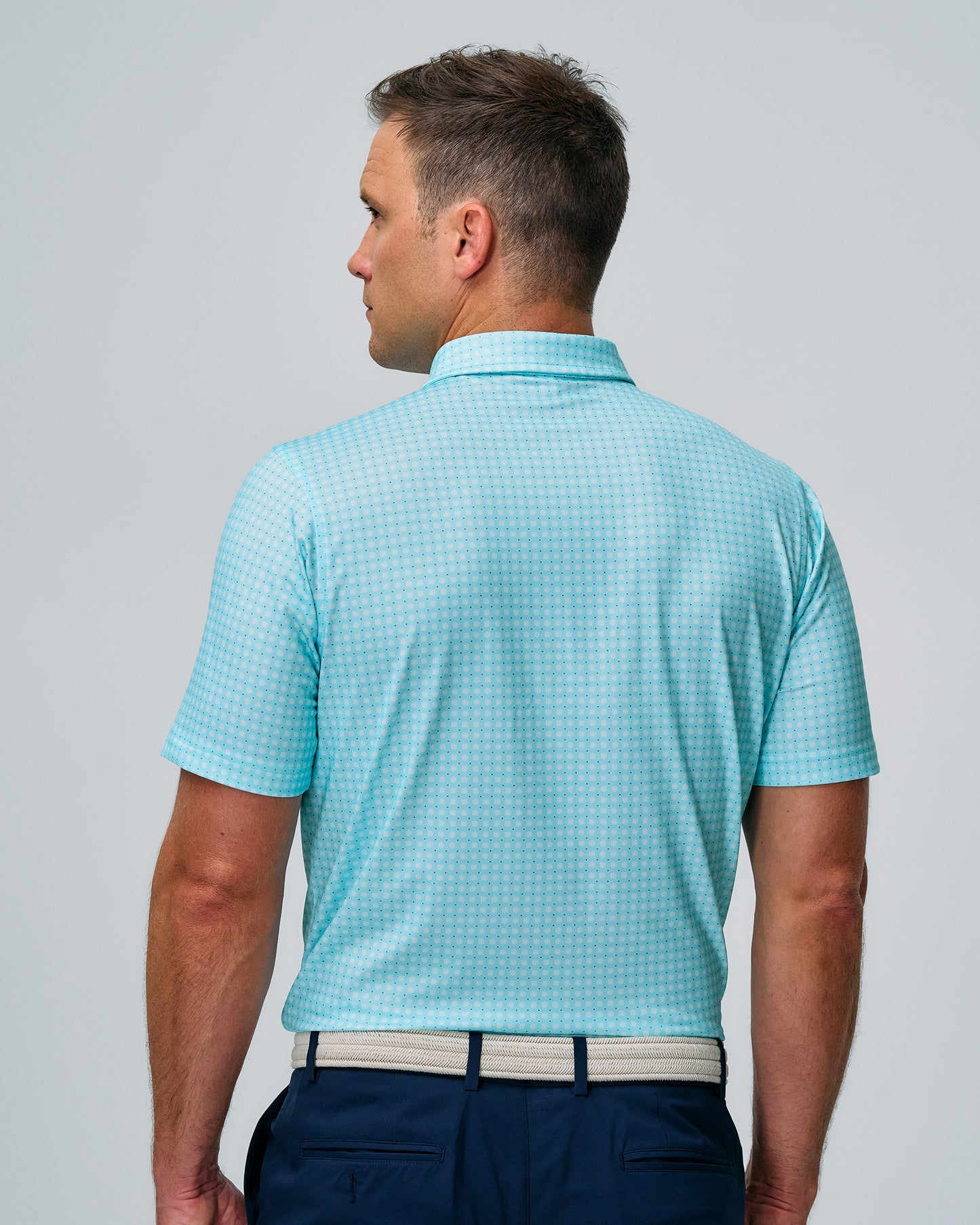SEASIDE DAISY PRINT POLO