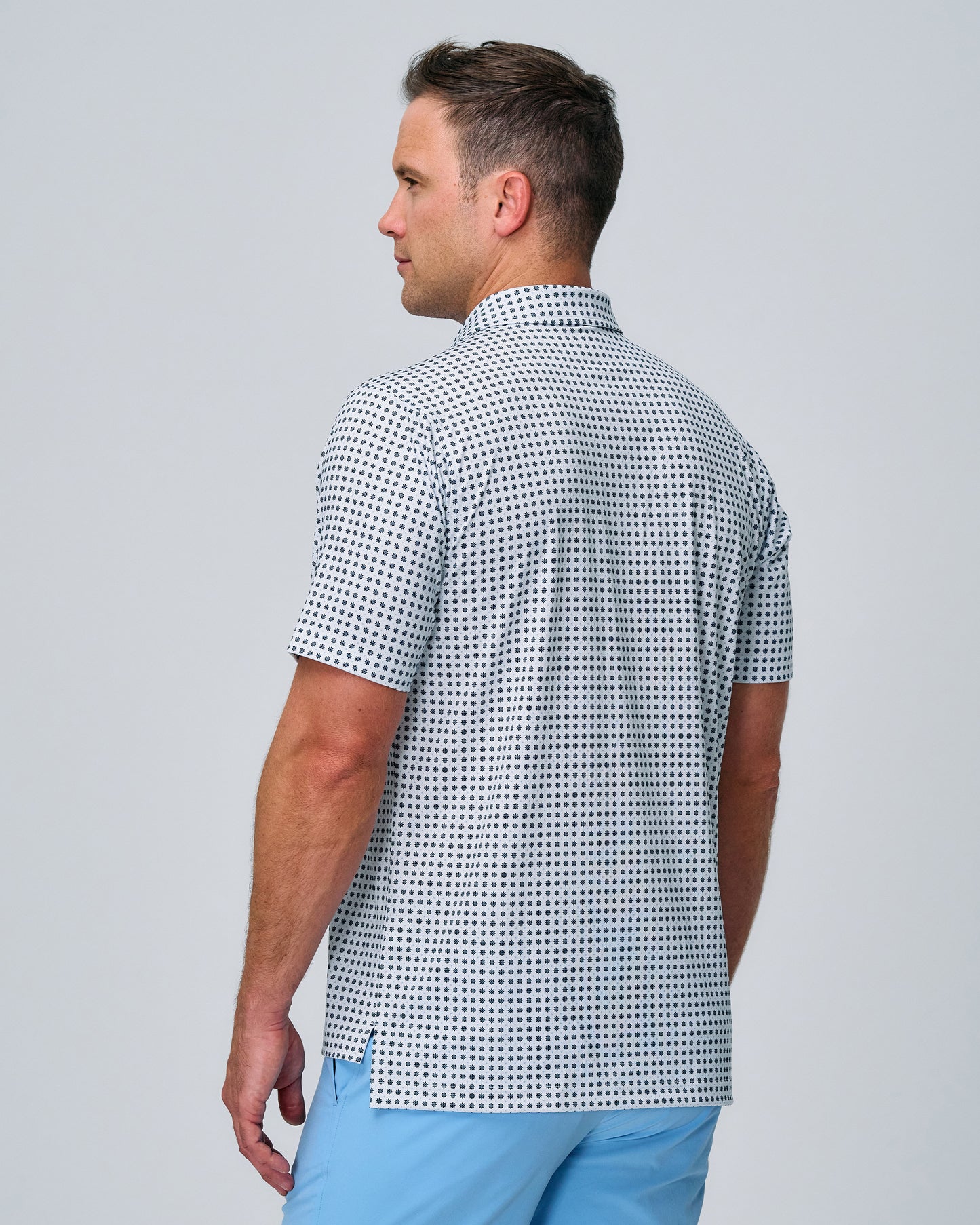 SEASIDE DAISY PRINT POLO