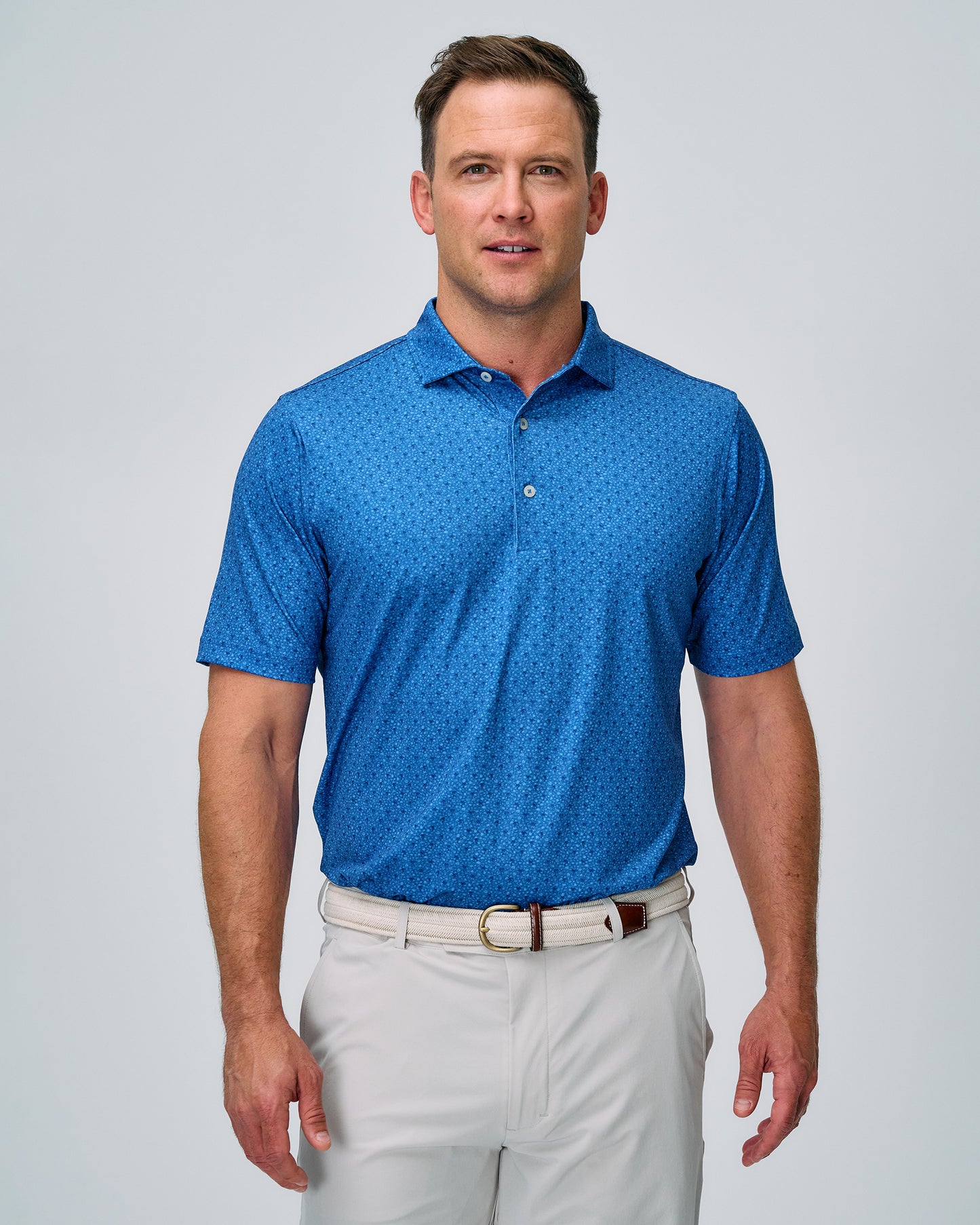 FREMONT PALM PRINT POLO