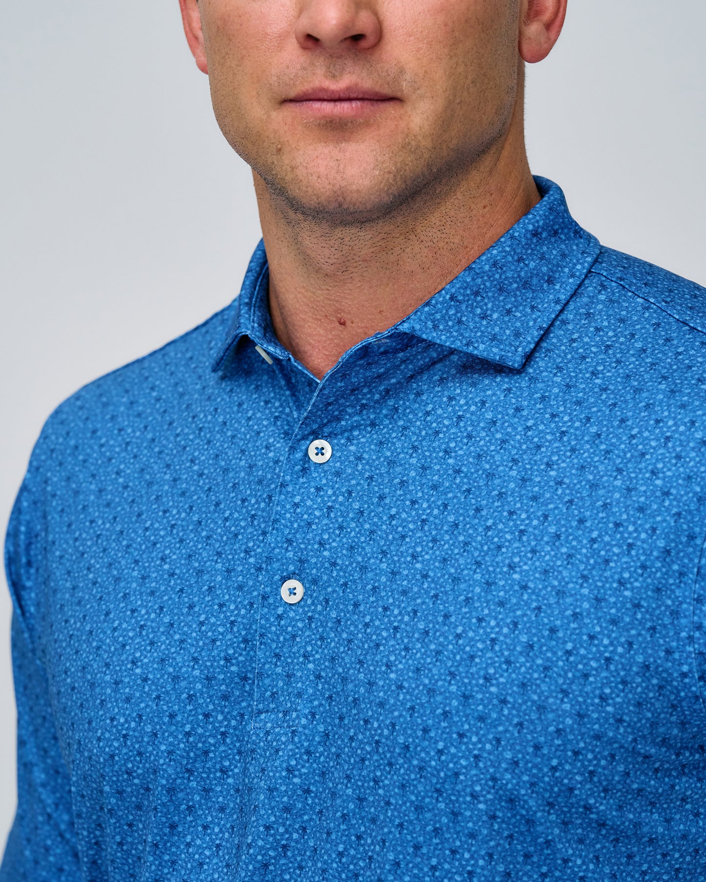 FREMONT PALM PRINT POLO