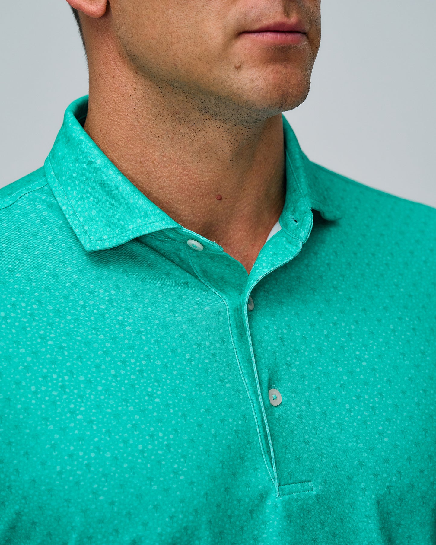 FREMONT PALM PRINT POLO