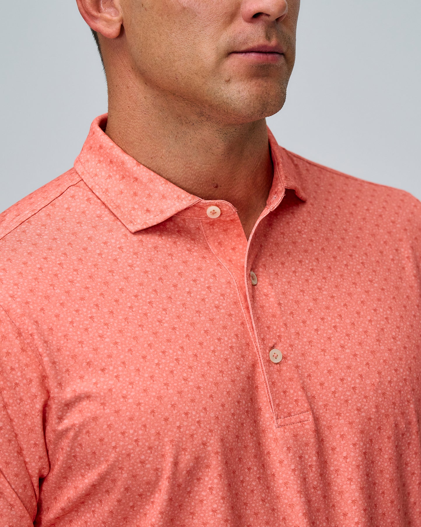 FREMONT PALM PRINT POLO