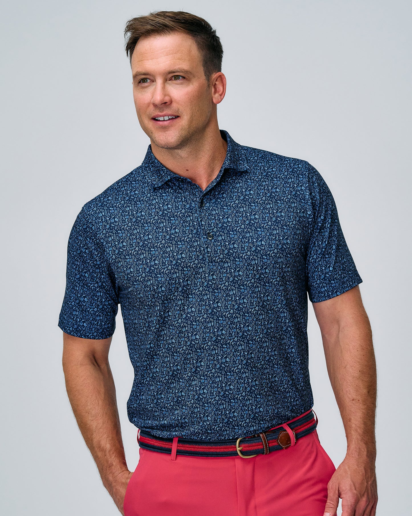 INDEPENDENCE DAY PRINT POLO