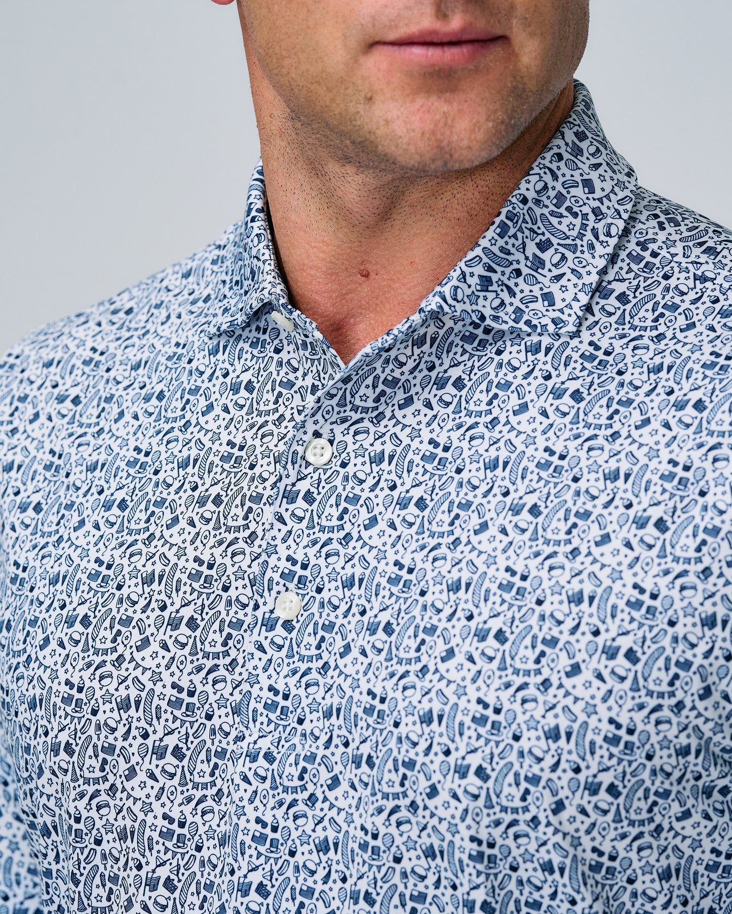 INDEPENDENCE DAY PRINT POLO
