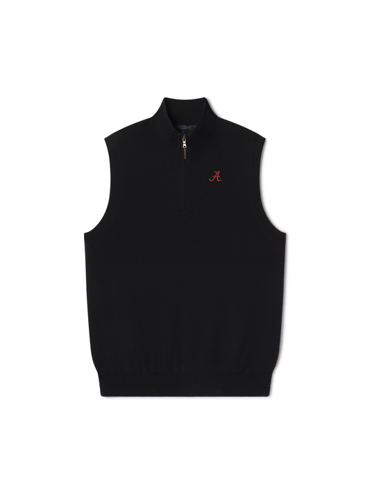 ALABAMA | BARUFFA MERINO 1/4 VEST | COLLEGIATE
