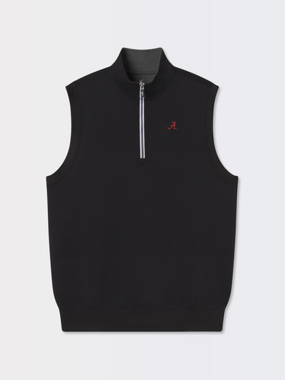 Alabama | Caves Solid Quarter Zip Vest | Collegiate