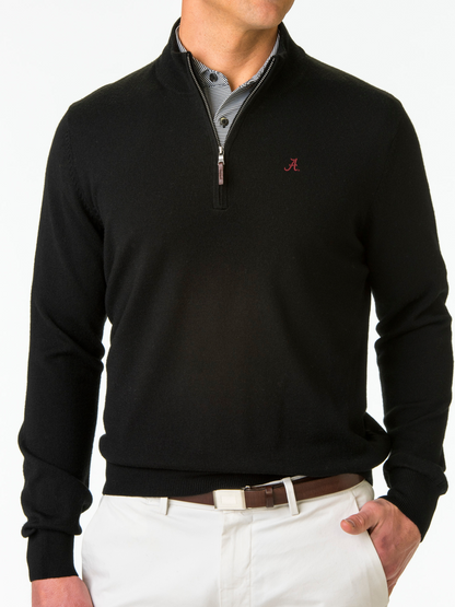 Alabama | Baruffa Merino Quarter Zip Windsweater | Collegiate