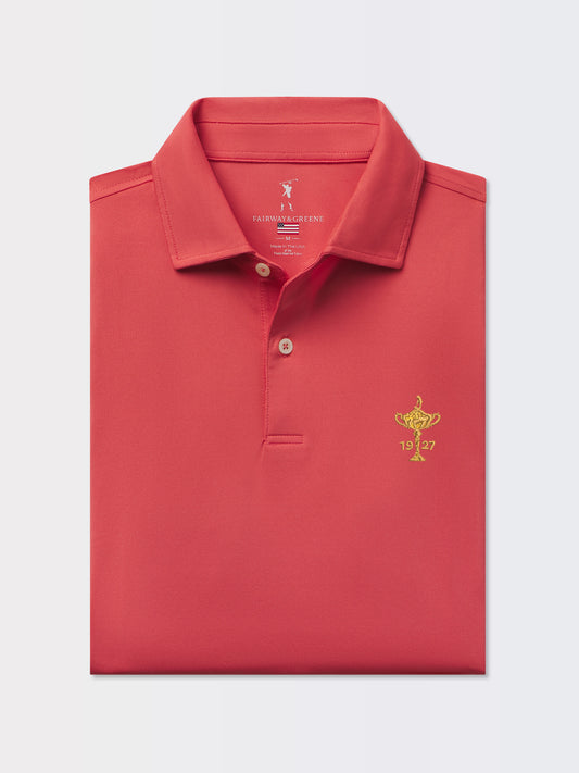 RYDER CUP TROPHY | USA TOURNAMENT SOLID TECH JERSEY POLO