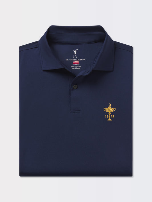 RYDER CUP TROPHY | USA TOURNAMENT SOLID TECH JERSEY POLO