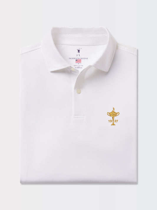 RYDER CUP TROPHY | USA TOURNAMENT SOLID TECH JERSEY POLO