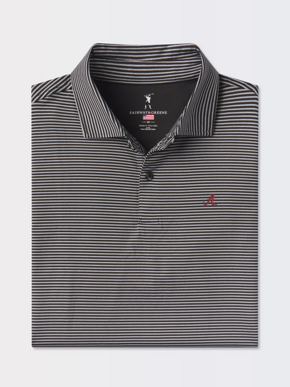 Alabama | Owens Stripe Tech Polo | Collegiate