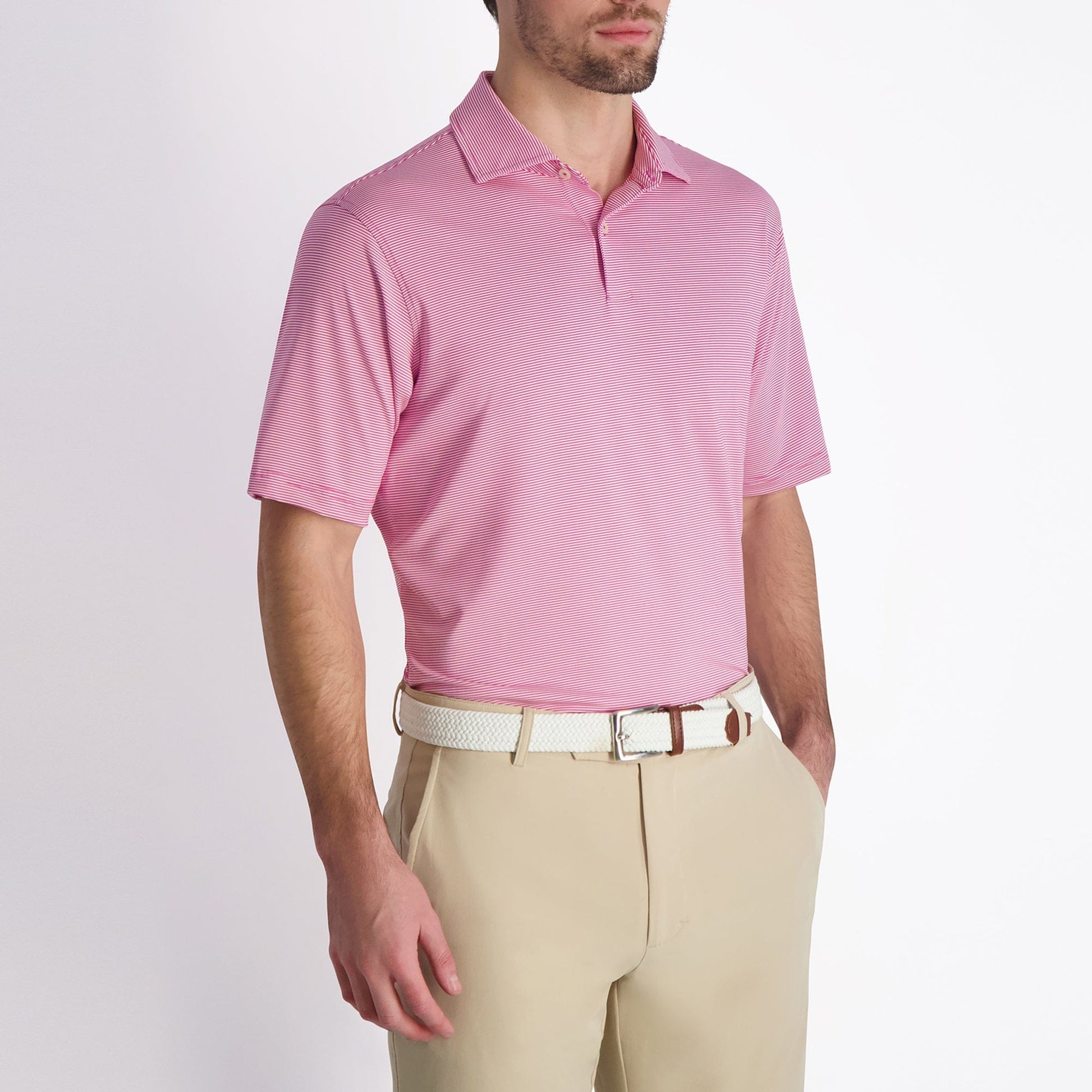 USA Mini Stripe Jersey Polo - Fairway & Greene