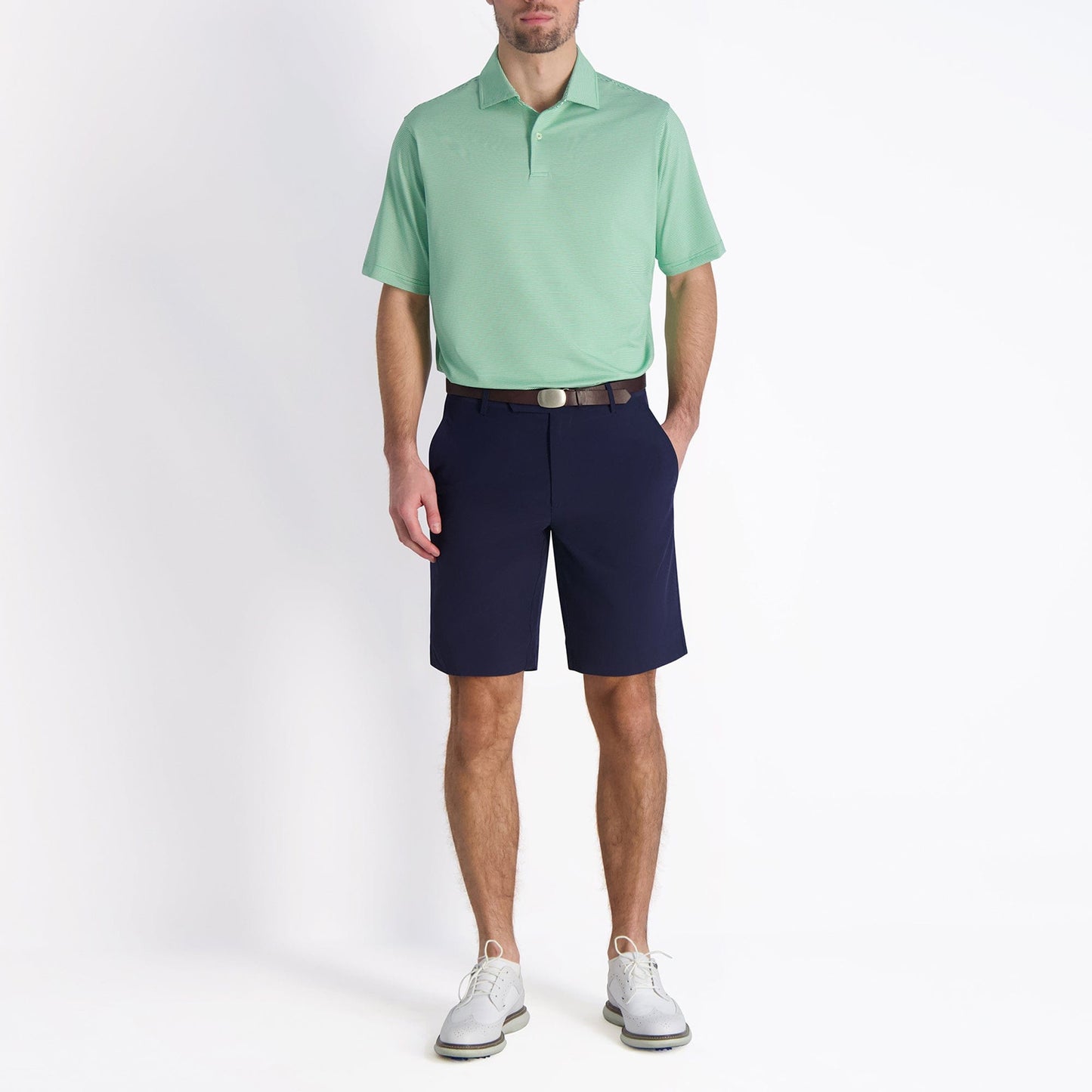 USA Mini Stripe Jersey Polo - Fairway & Greene