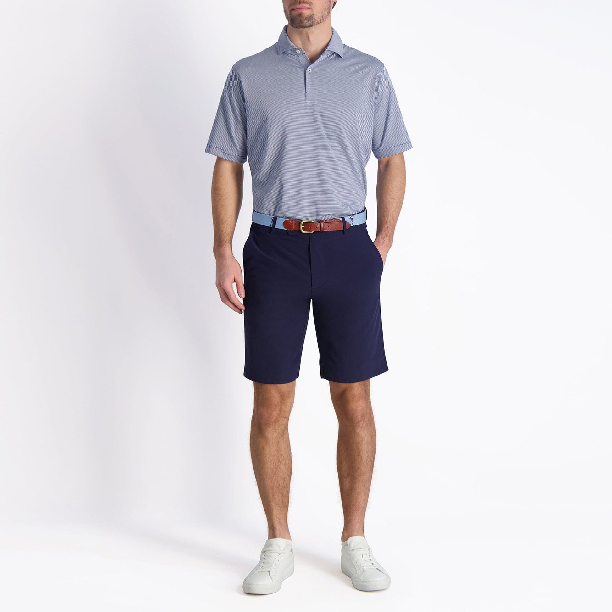 USA Mini Stripe Jersey Polo-Sale - Fairway & Greene