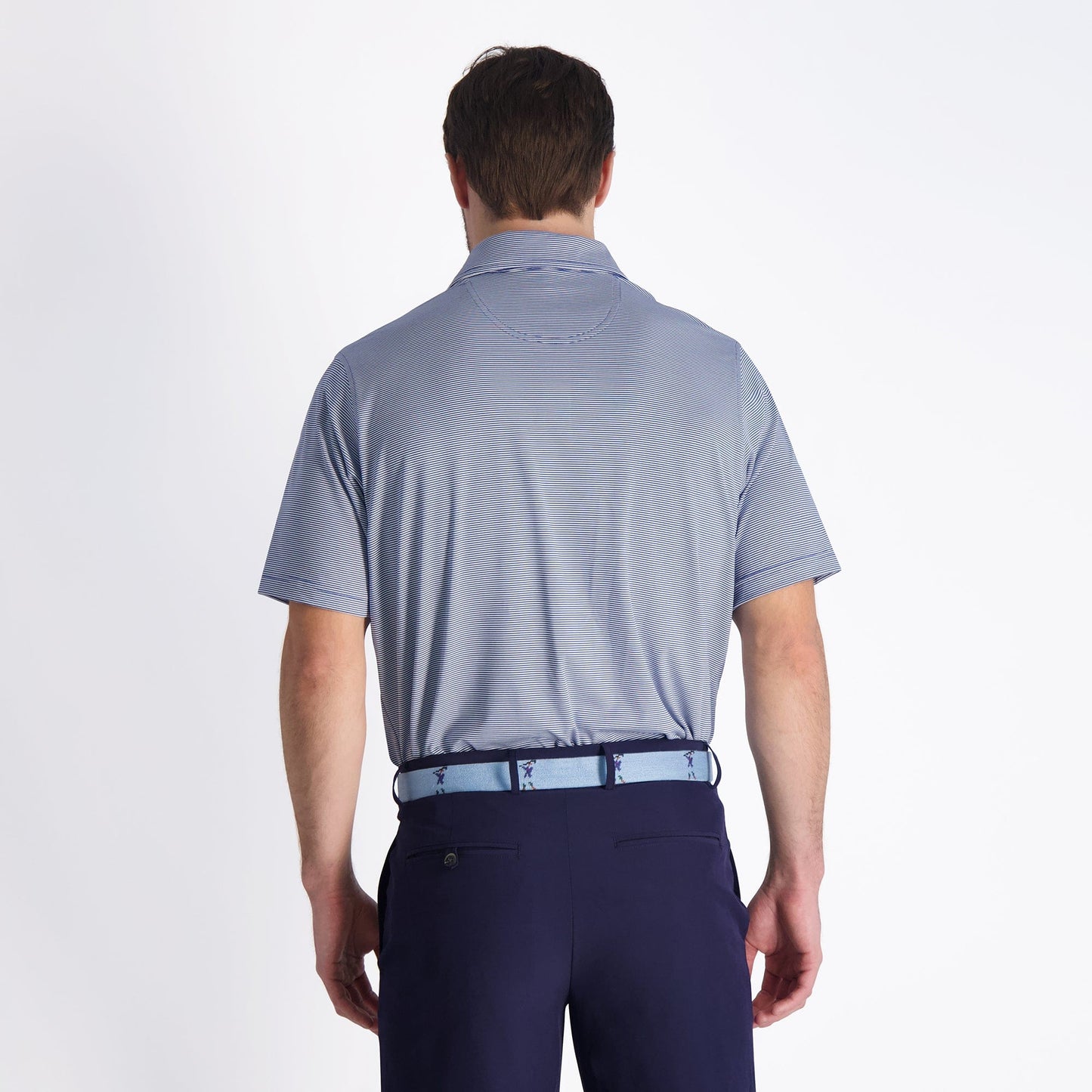 USA Mini Stripe Jersey Polo-Sale - Fairway & Greene