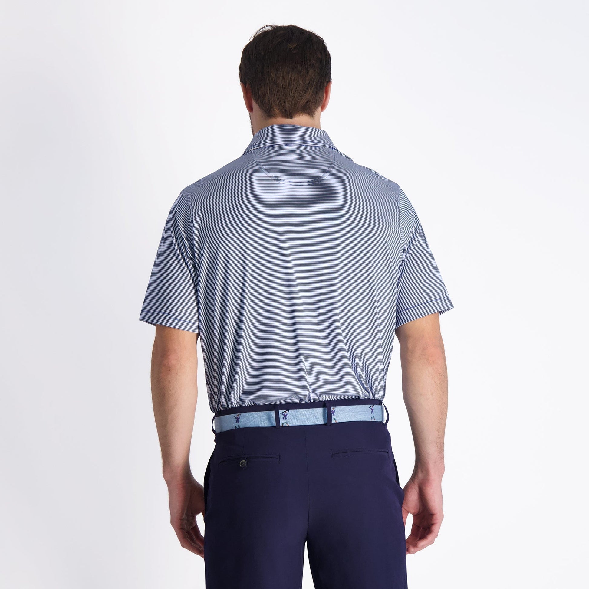 USA Mini Stripe Jersey Polo-Sale - Fairway & Greene