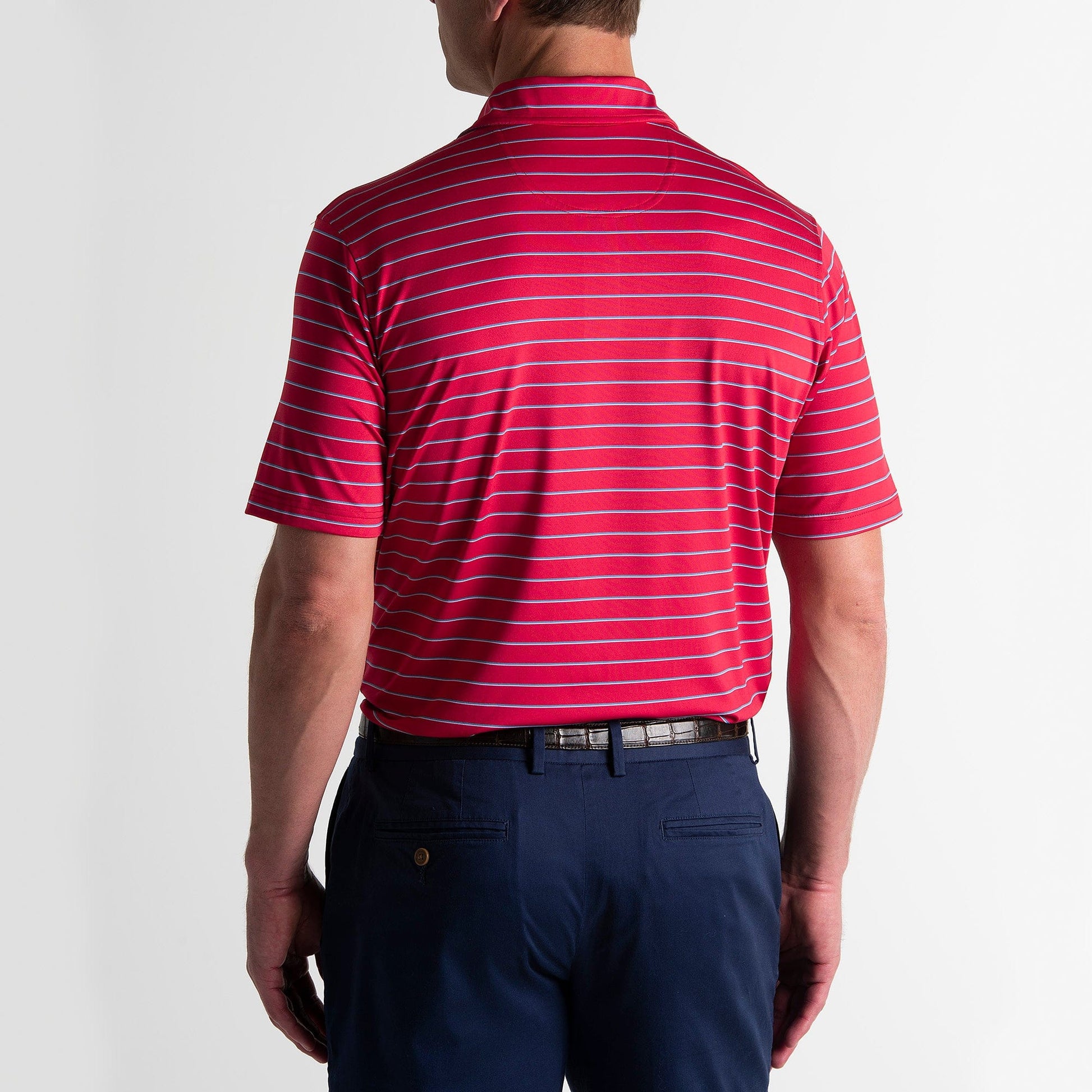 Faxon Stripe Jersey Polo-Sale - Fairway & Greene