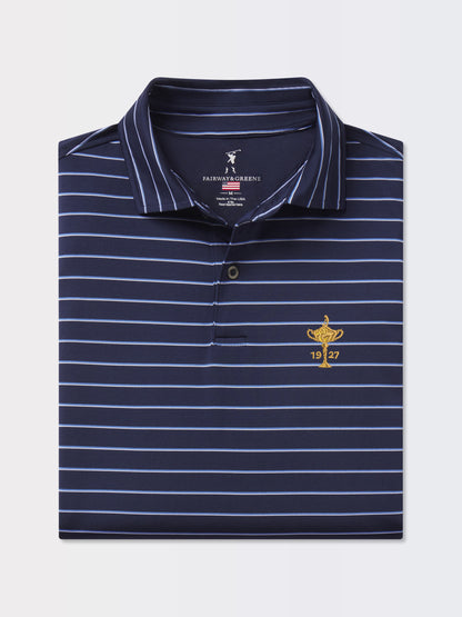 RYDER CUP TROPHY | FAXON STRIPE JERSEY POLO
