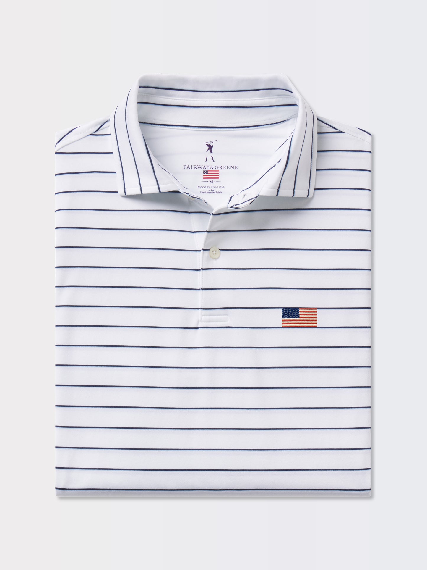 American Flag | Faxon Stripe Jersey Polo