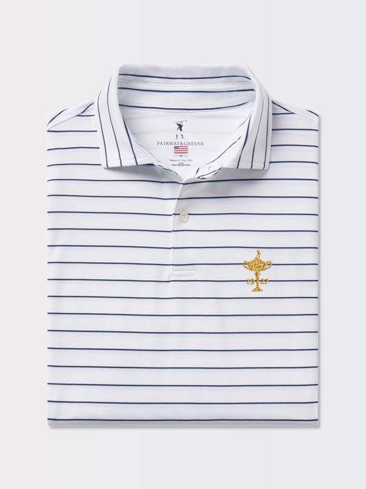 RYDER CUP TROPHY | FAXON STRIPE JERSEY POLO