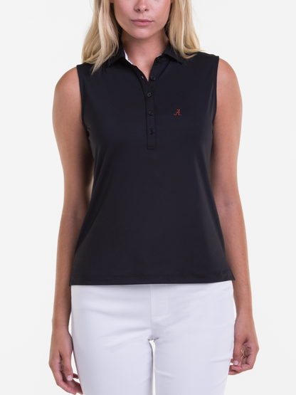 ALABAMA | SLEEVELESS CHARLOTTE JERSEY POLO | COLLEGIATE