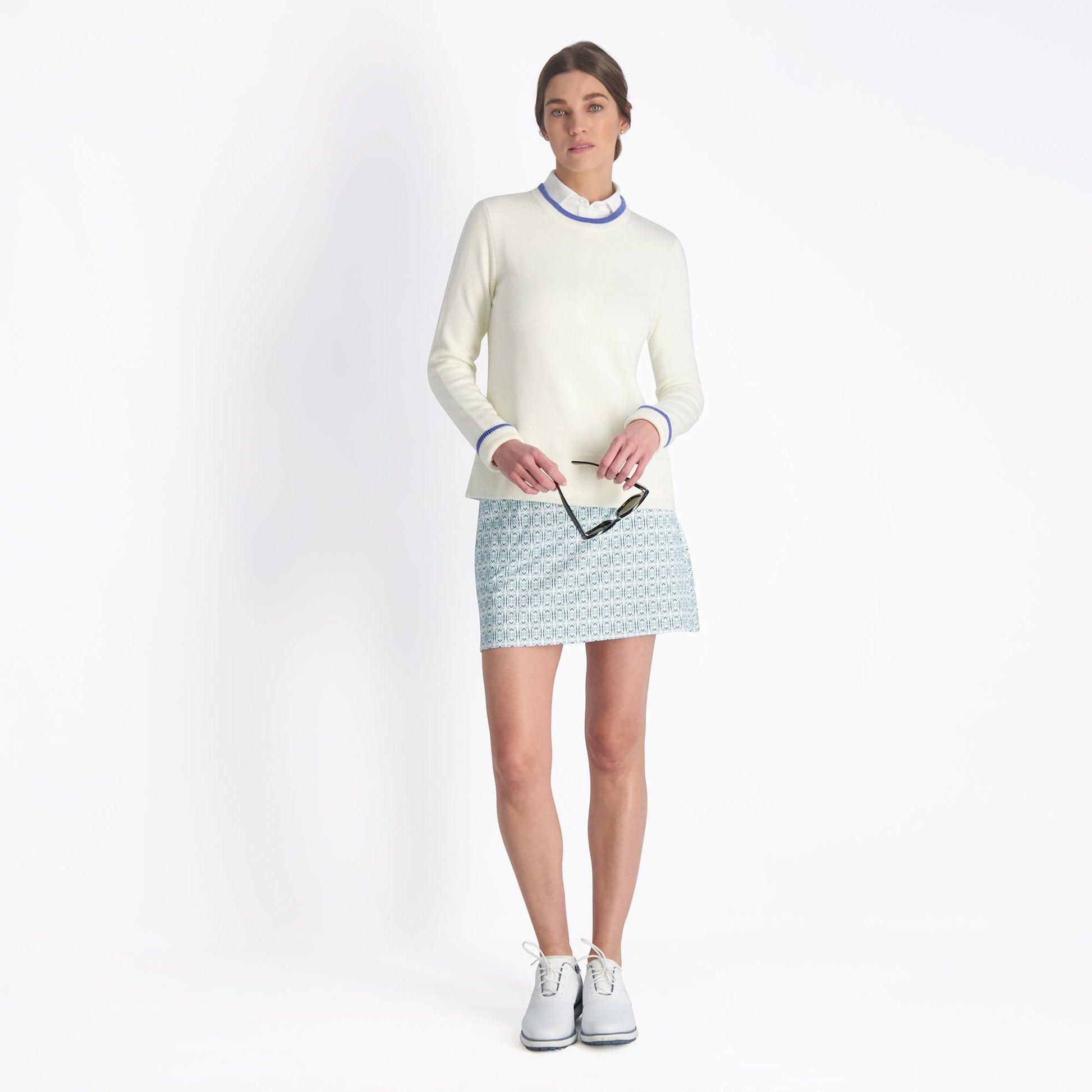 WHITE/ISLAND BLUE