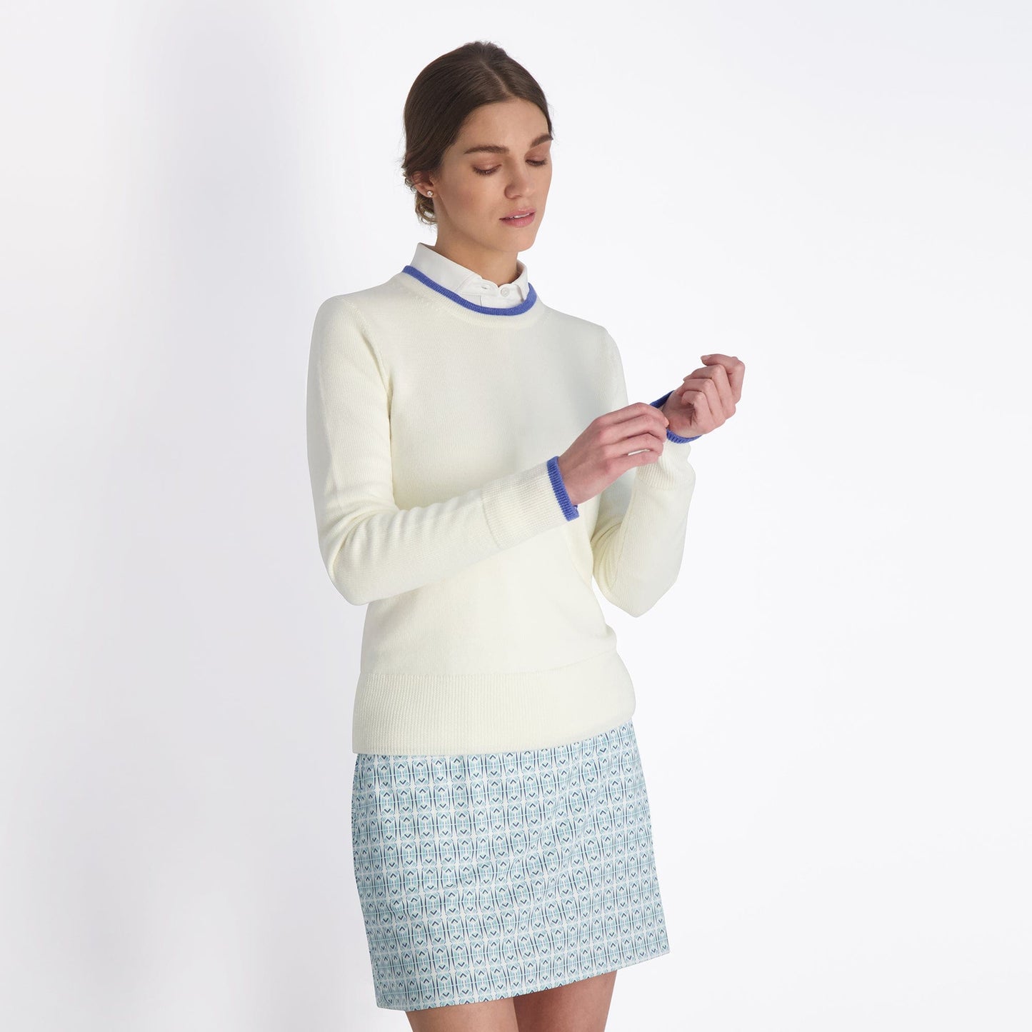 WHITE/ISLAND BLUE