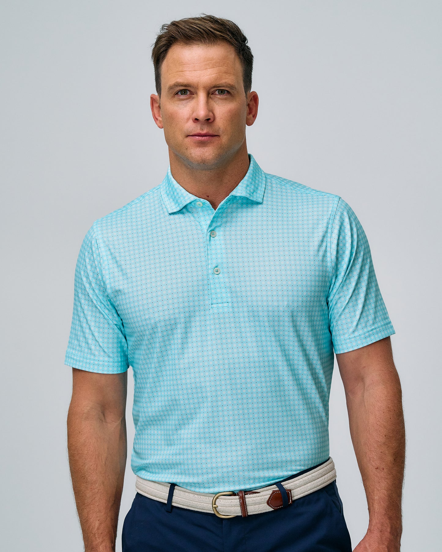 SEASIDE DAISY PRINT POLO