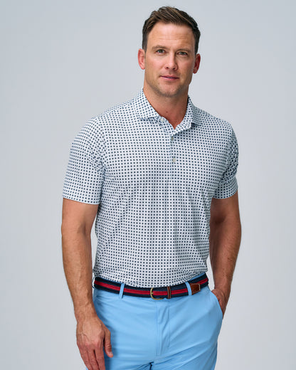 SEASIDE DAISY PRINT POLO