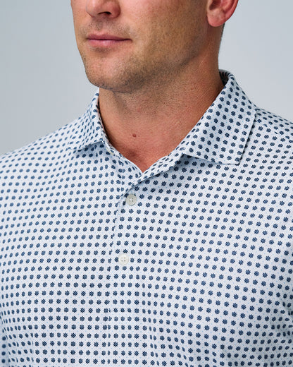 SEASIDE DAISY PRINT POLO