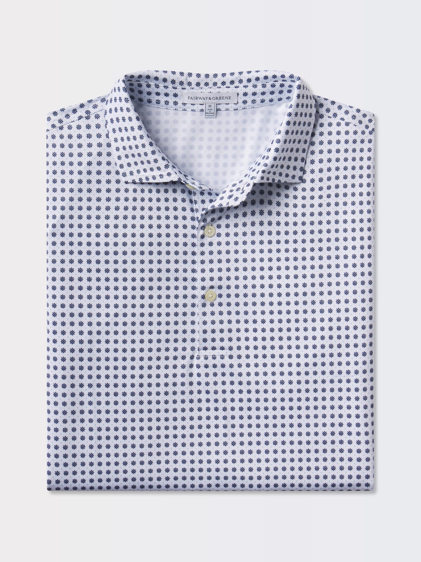 SEASIDE DAISY PRINT POLO
