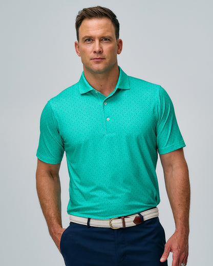 FREMONT PALM PRINT POLO