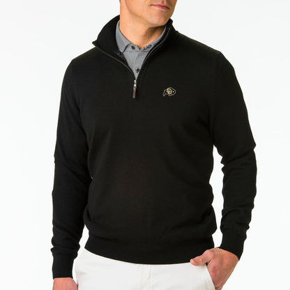 Colorado | Baruffa Merino Quarter Zip Windsweater | Collegiate - Fairway & Greene