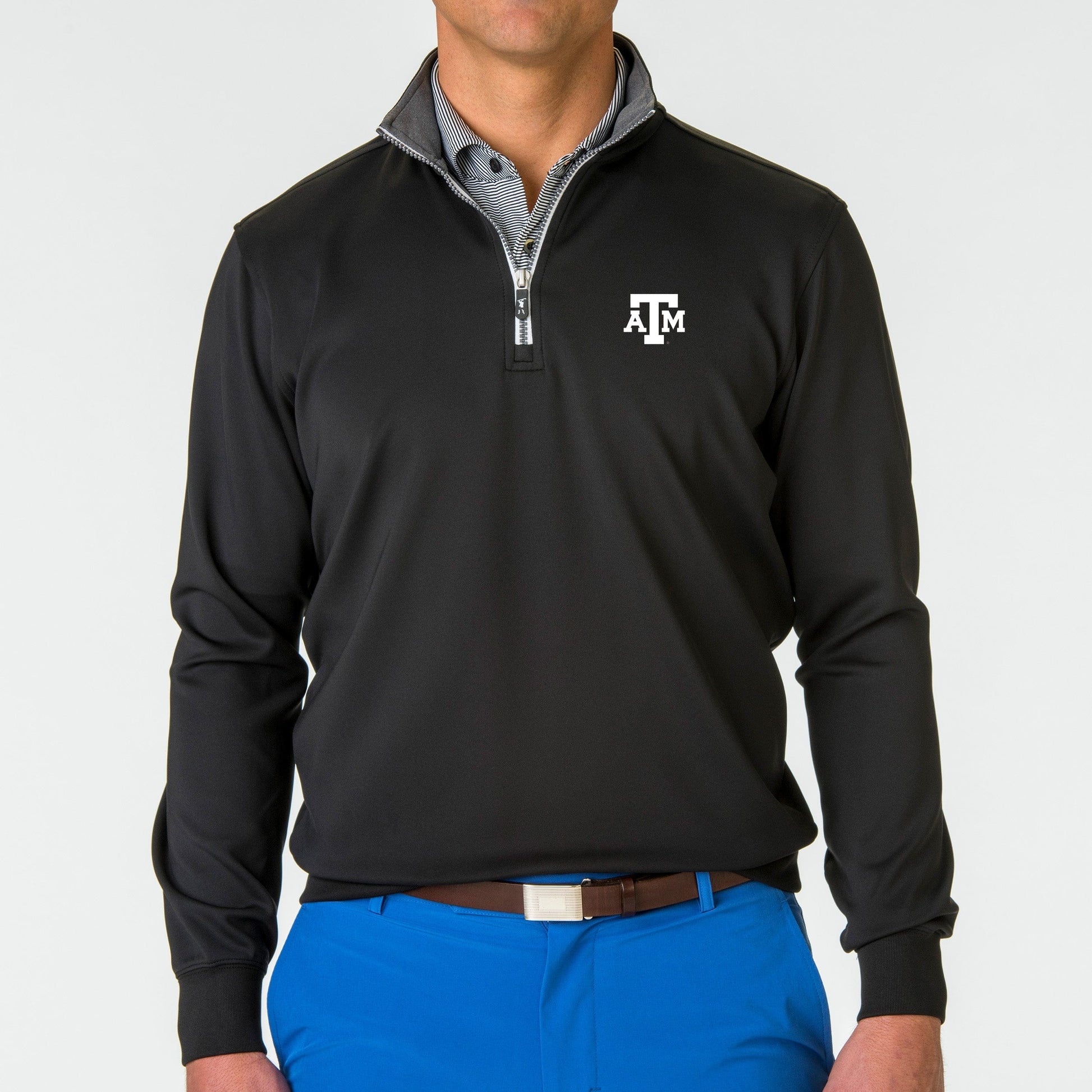 Texas A&M | Caves Quarter Zip Pullover | Collegiate - Fairway & Greene