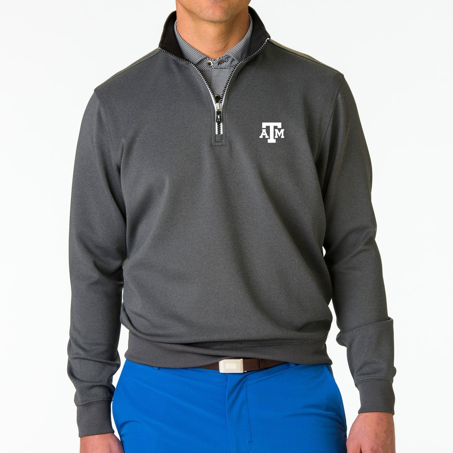 Texas A&M | Caves Quarter Zip Pullover | Collegiate - Fairway & Greene