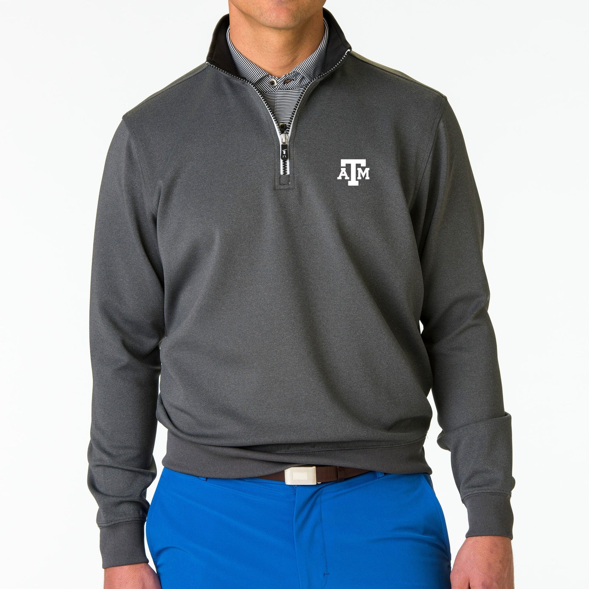 Texas A&M | Caves Quarter Zip Pullover | Collegiate - Fairway & Greene