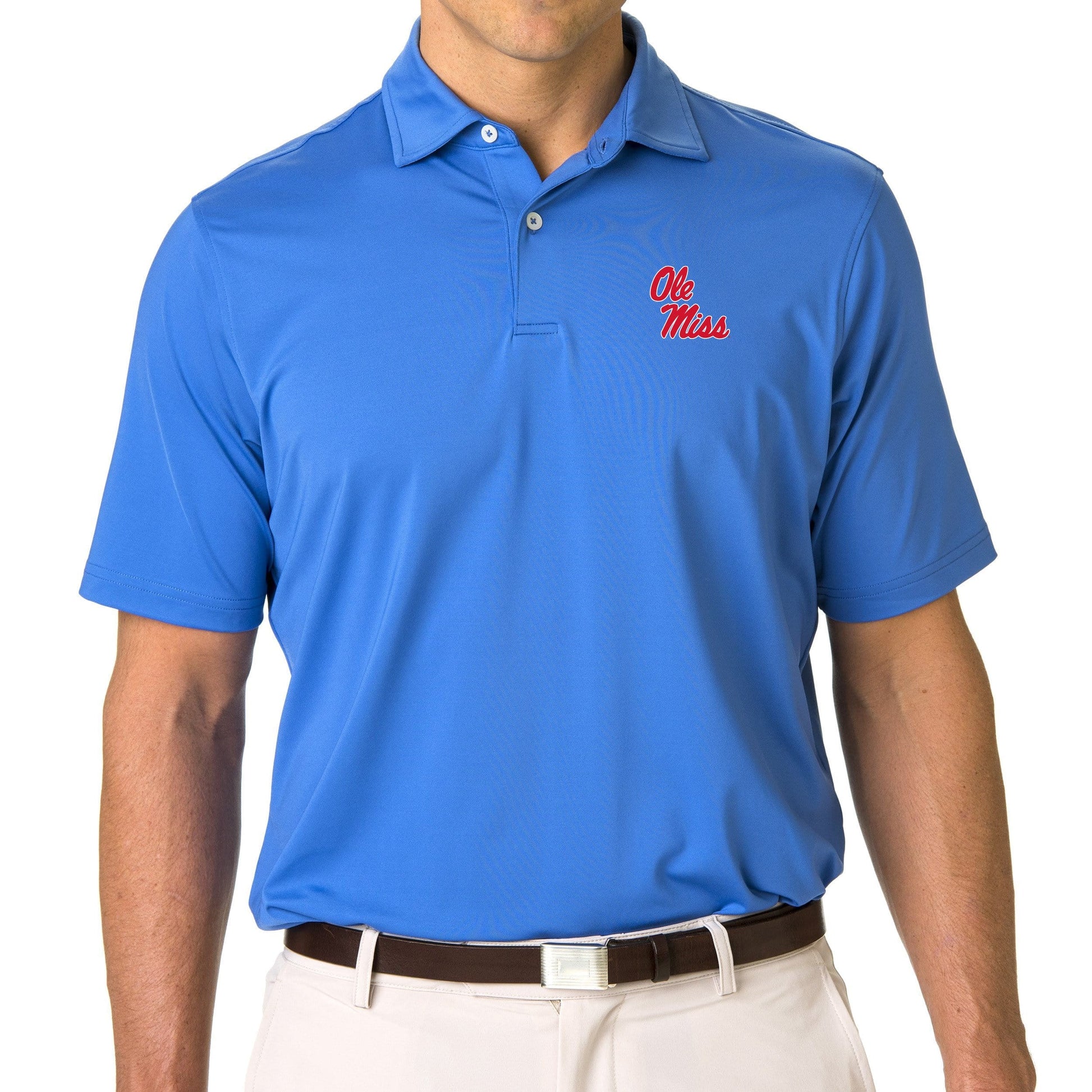 Ole Miss | USA Tournament Solid Tech Jersey Polo | Collegiate - Fairway & Greene