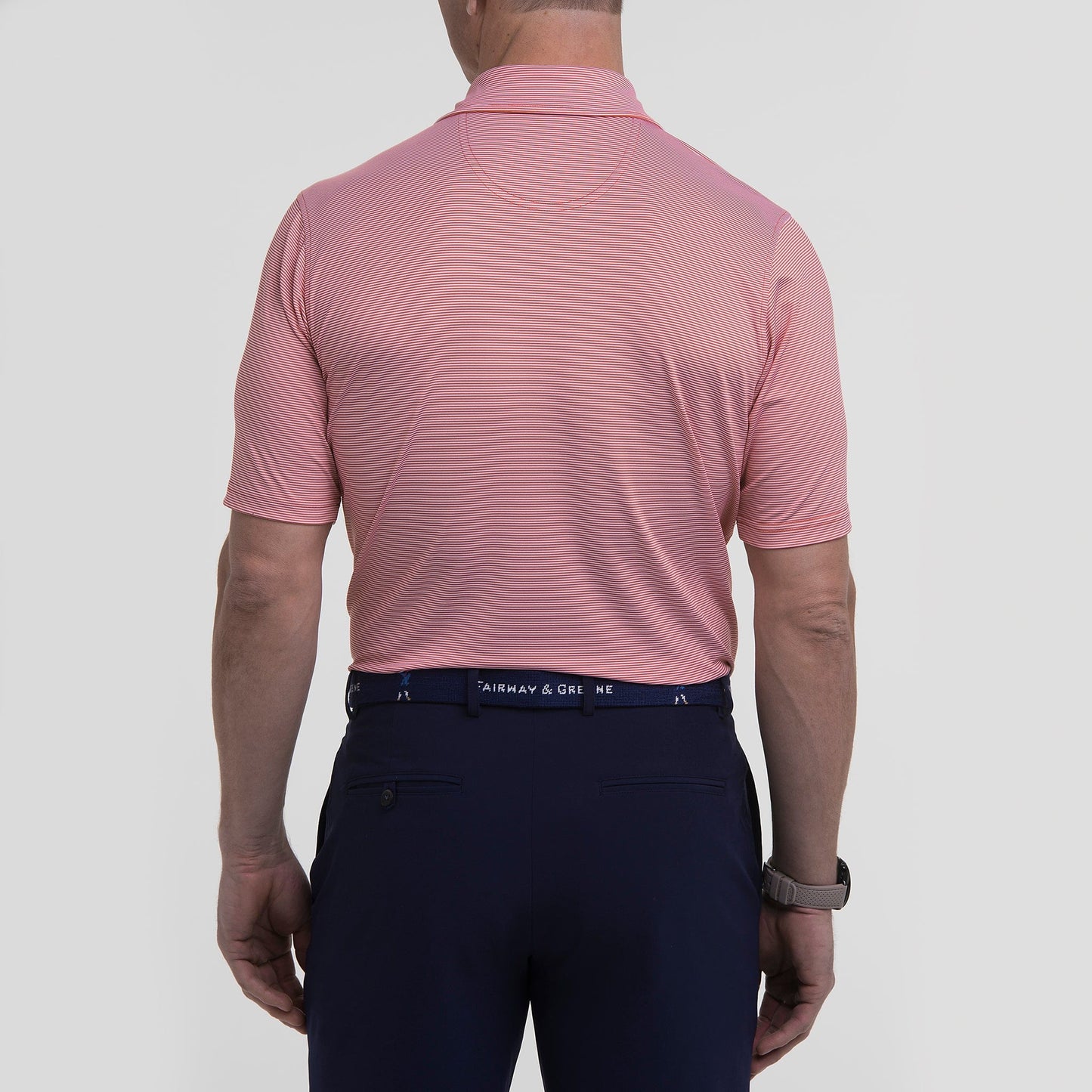 USA Mini Stripe Jersey Polo-Sale - Fairway & Greene