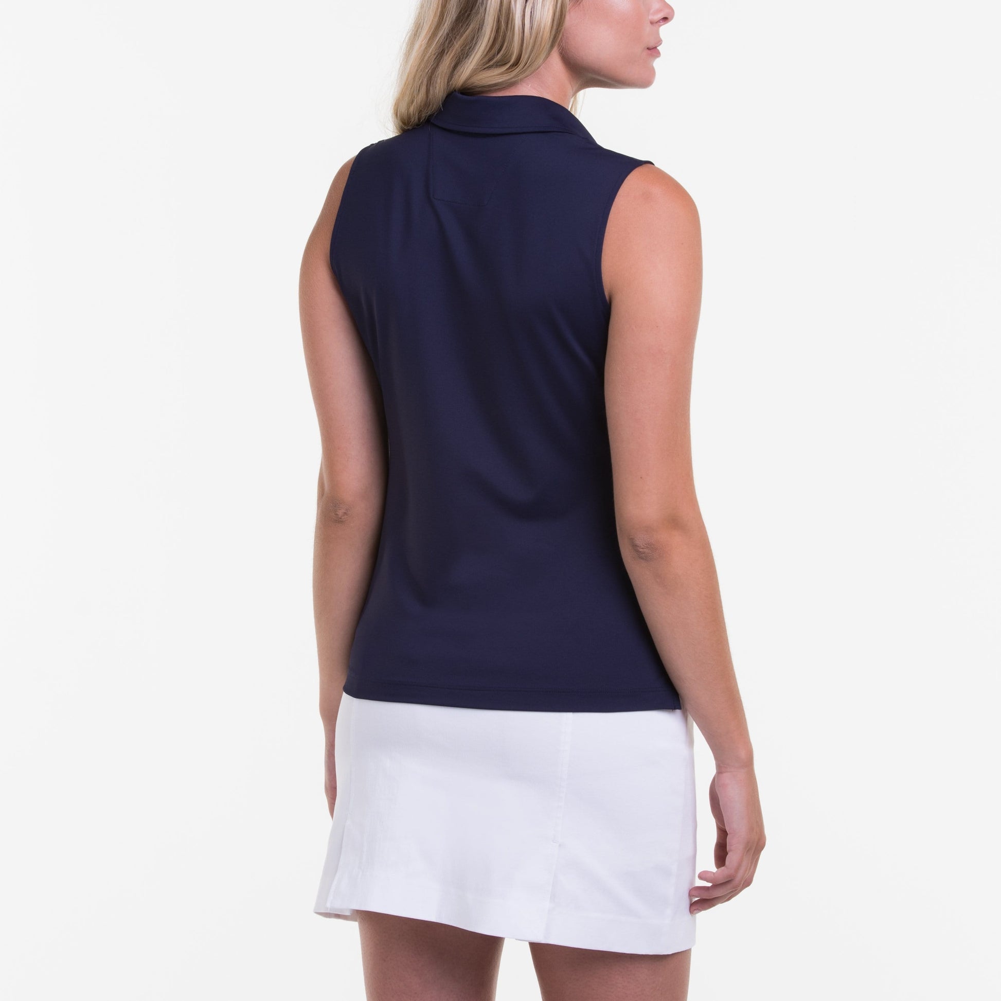 SLEEVELESS CHARLOTTE JERSEY POLO - Fairway & Greene