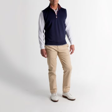 NECK PRINT CAVES 1/4 ZIP VEST