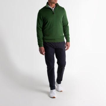 Baruffa Merino Quarter Zip Windsweater