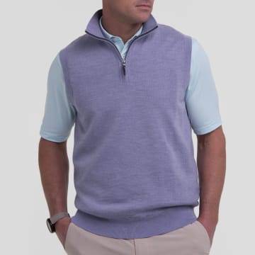 Baruffa Merino Quarter Zip Windvest - Sale
