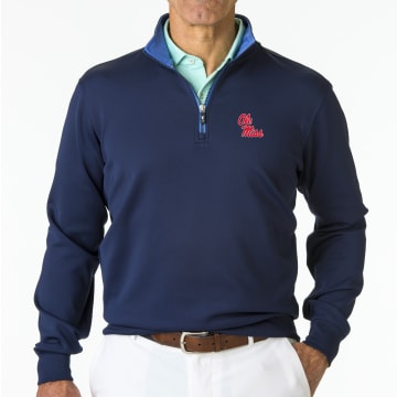 Ole Miss | Caves Quarter Zip Pullover | Collegiate