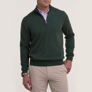 Baruffa Merino Quarter Zip Sweater - Sale