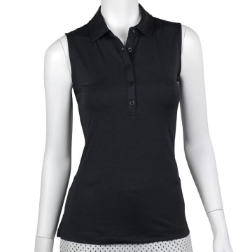 Natalie Sleeveless Tech Jersey Polo - SALE