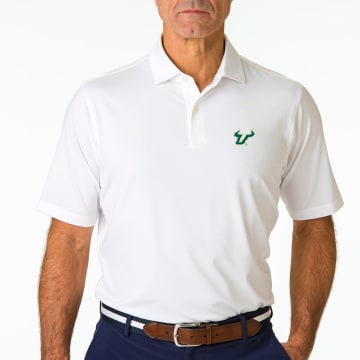 USF | USA Tournament Solid Tech Jersey Polo | Collegiate