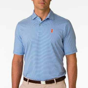 Illinois | USA Mini Stripe Jersey Polo | Collegiate