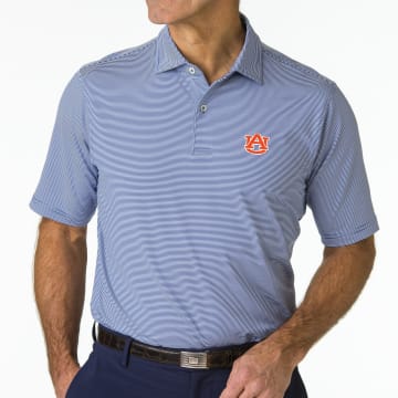Auburn | USA Mini Stripe Jersey Polo | Collegiate